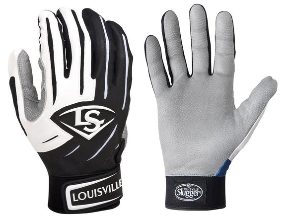 1pr Louisville Slugger BGS714 Mens XX-Small Black/White Series 7 Batting Gloves