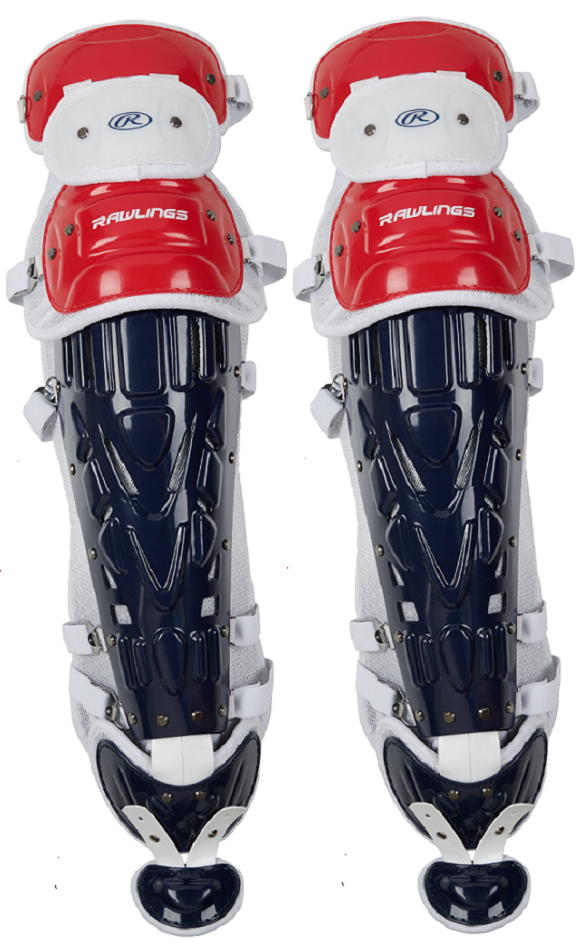 Pair Rawlings Velo 2.0 Adult Catchers Leg Guards USA 15+ New Sale Priced
