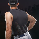 G-Form SN0202 Black Adult Large Sternum/Chest/Back Guard Protective Shirt