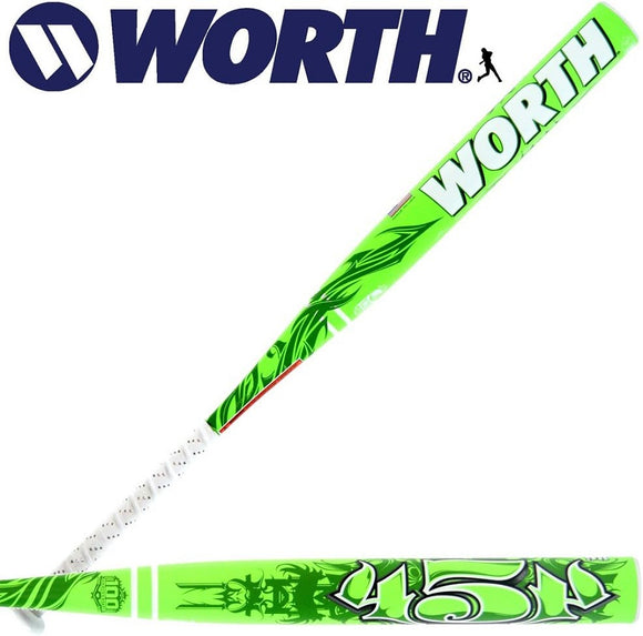 Worth SB4LA 34/27 454 Legit ASA Slowpitch Softball Bat Made In U.S.A.