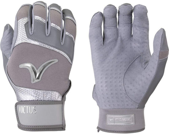 Victus VBG2 Mens Debut 2.0 Grey XL Batting Gloves Baseball/Softball Pair