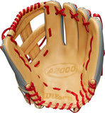 A2000 Wilson WBW1009711175 1785SS RHT 11.75 SuperSkin Infield Baseball Glove