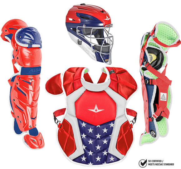 All-Star CKCC912S7X System 7 Axis Pro 3-Piece Catchers Set Youth USA