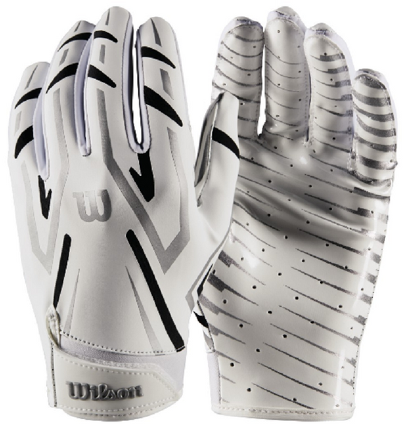 Wilson WTF9452 Clutch Skill Gloves Football Adult White XX-Large