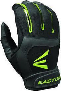 DEMO 1 Pair Easton Stealth Core Small Black / Optic Fastpitch Womens Batting Gloves