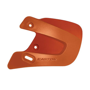 Easton Extended Jaw Guard Texas Orange Left Hand Batter Baseball Helmet Shield