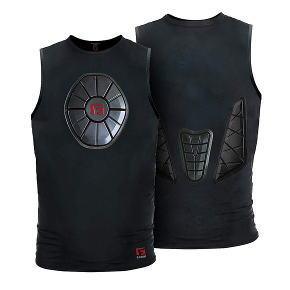 G-Form SN0202 Black Adult Large Sternum/Chest/Back Guard Protective Shirt