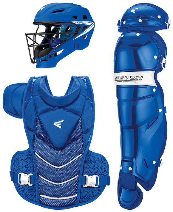 Easton JEN SCHRO The Very Best Fastpitch Softball Catchers Equipment Box Set NOCSAE Certified Small Ages 12 & Under Royal