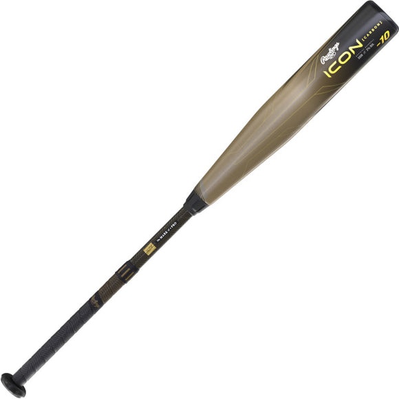 Rawlings RUT3I10 Icon 30/20 USSSA 2 3/4 -10 Big Barrel Baseball Bat