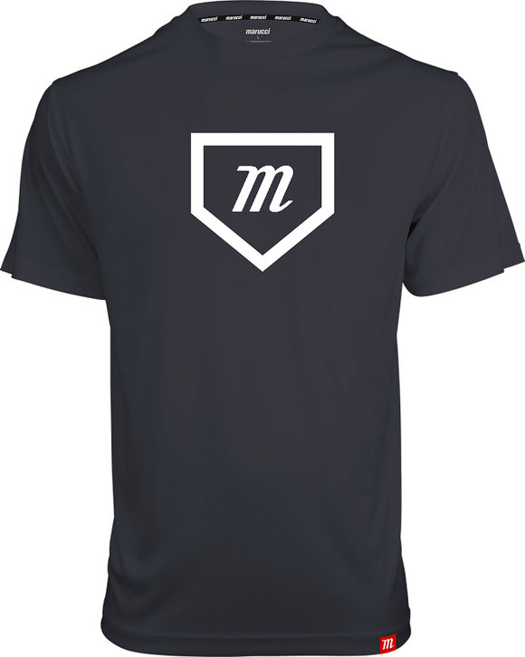 Marucci MATPFMHO Home Plate Performance T-Shirt / Tee Shirt Gray Adult XX-Large