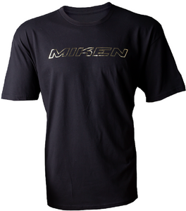 Miken MKNGLD-SST Gold Foil Tee-Shirt / T-Shirt Adult Black Various Sizes