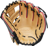 A2000 Wilson WBW1009811125 RHT 11.25 PF88SS Superskin Infield Baseball Glove