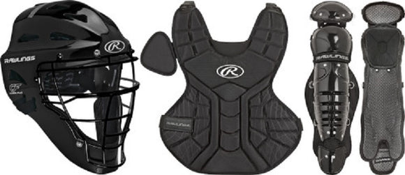 Rawlings PLCSY Players Series Catchers Set Ages 9-12 Black