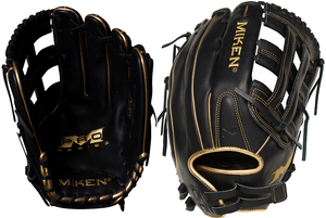 Miken PRO135-BG 13.5" Pro Series Gold Slowpitch Softball Glove Black / Gold