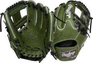 Rawlings PRO204W-2MG 11.5" Heart Of The Hide Military Green Baseball Glove
