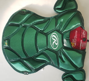 Rawlings PROCP950XS Adult Green Baseball Chest Protector Fits Ages 16 & Up