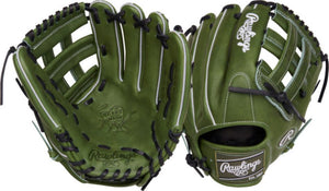 Rawlings PROKB17MG 12.25" Heart Of The Hide Military Green Baseball Glove