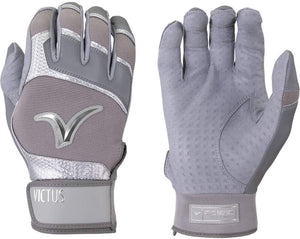 Victus VBG2 Mens Debut 2.0 Grey XL Batting Gloves Baseball/Softball Pair