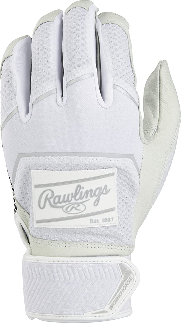 Rawlings WH22BG Workhorse Mens Baseball Batting Gloves Pair Various Colors
