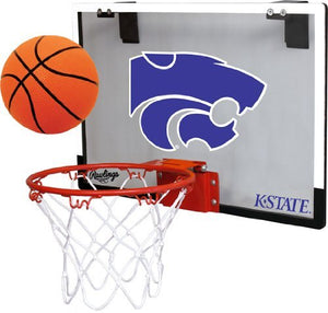 Jardeen Kansas State Wildcats NCAA Game On Door Basketball Hoop Ball Set