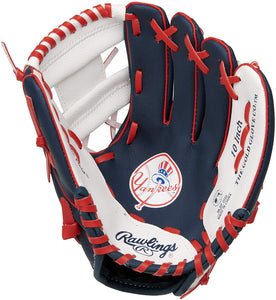 Rawlings MLB Team Logo Youth Glove New York Yankees Right Hand Throw 10 inches