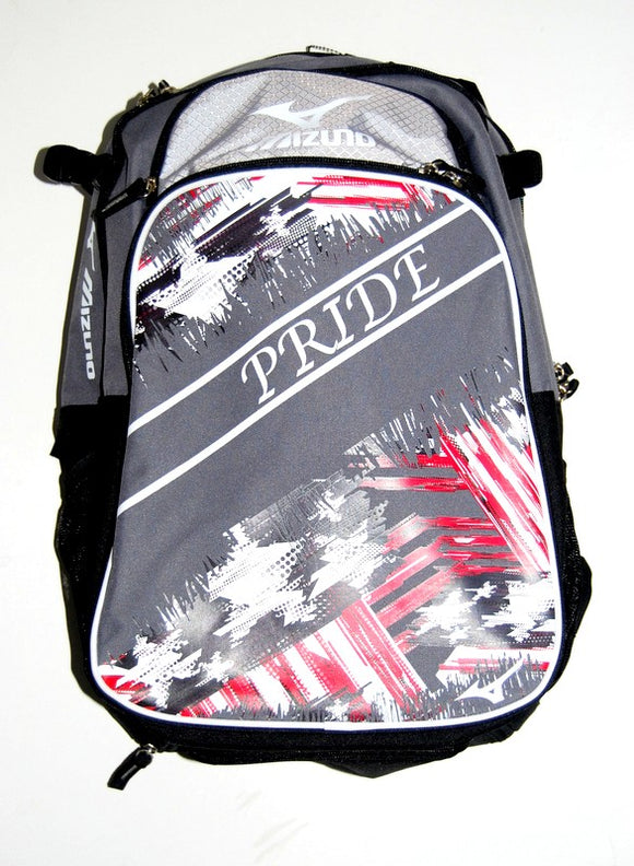 Mizuno 360255 Pride Grey / Navy Backpack Batpack Baseball & Softball
