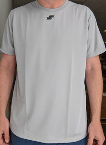 SSK BT020US Light Grey Adult XXL Performance T-Shirt Team Training Baseball
