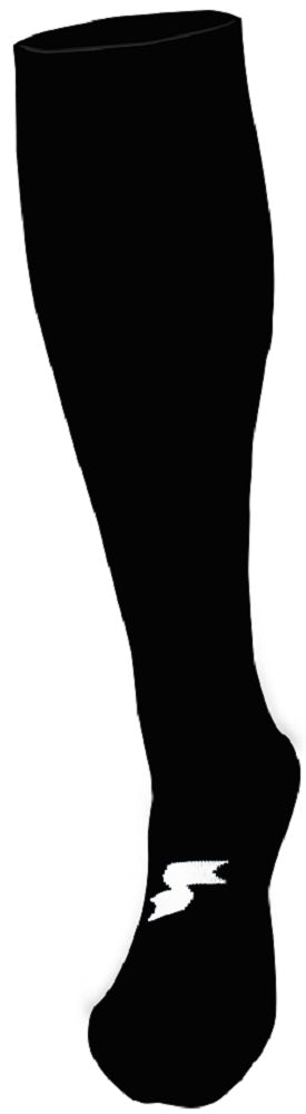 1 Pair SSK Game Sock Black Large Long Baseball Softball Socks